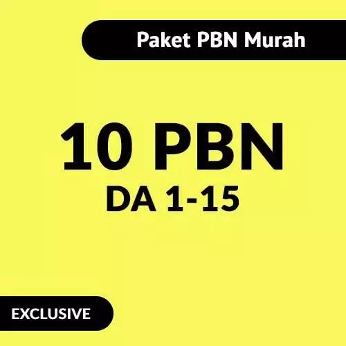 Paket 10 Backlink PBN Murah dari eSaran