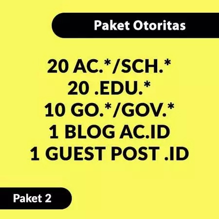 Backlink AC.ID EDU GOV – PAKET 2