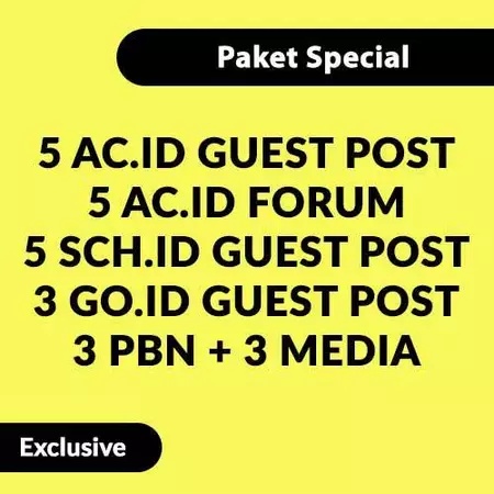 Backlink Special AC.ID, GO.ID, MEDIA, PBN Murah